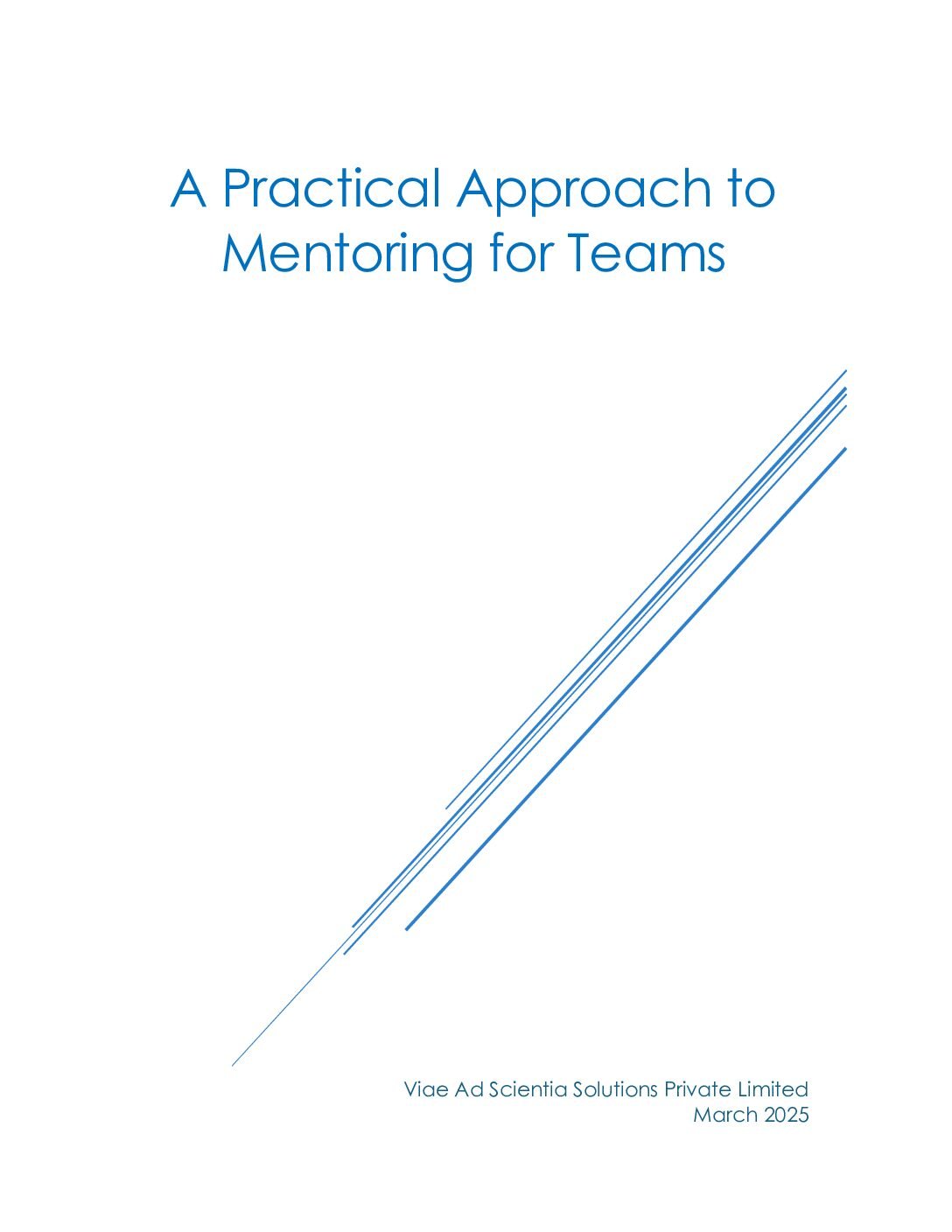 A Practical Approach to Mentoring for Teams (PDF)