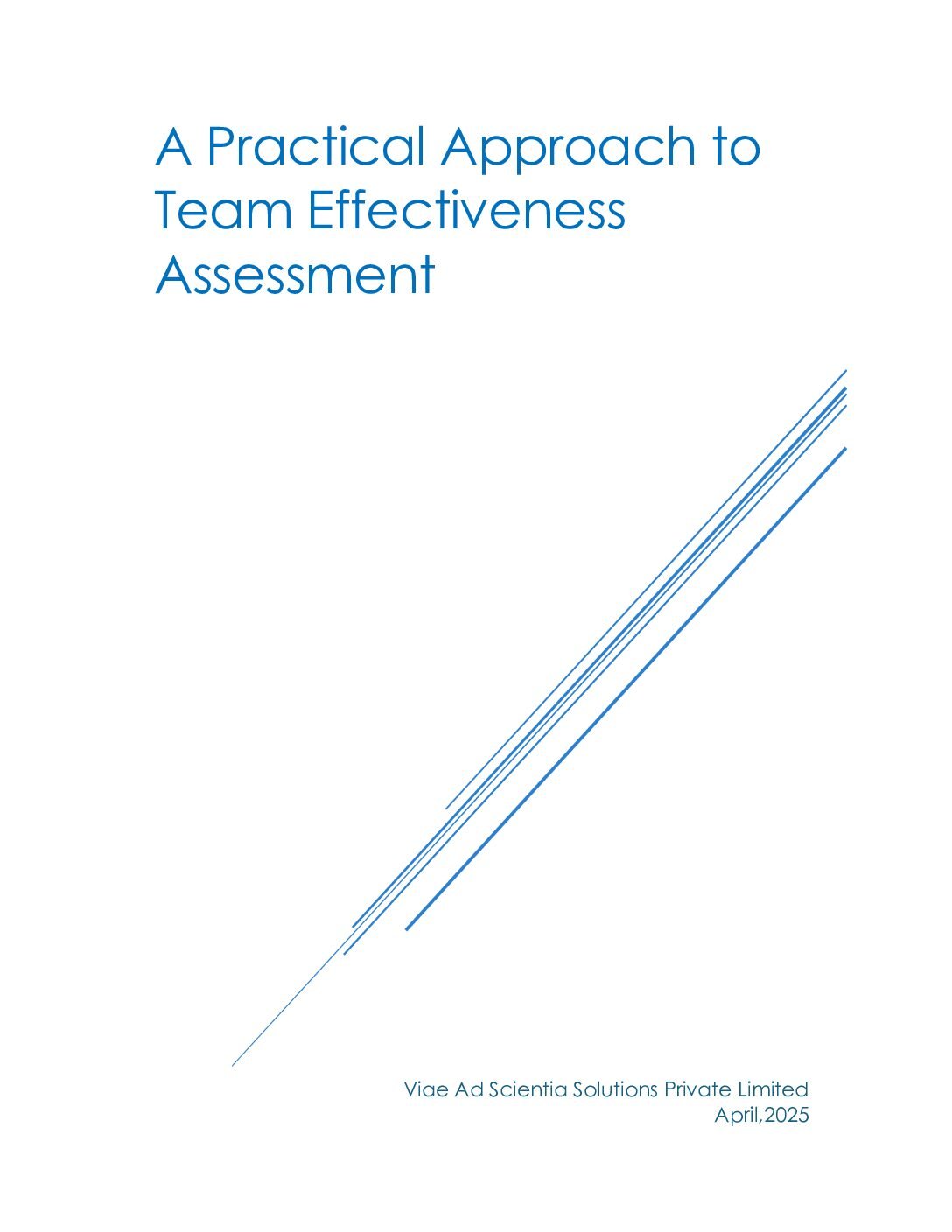 A Practical Approach to Team Effectiveness Assessment (PDF)